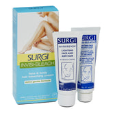 Surgi Invisi-Bleach hair bleaching cream packaging and tubes on a white background