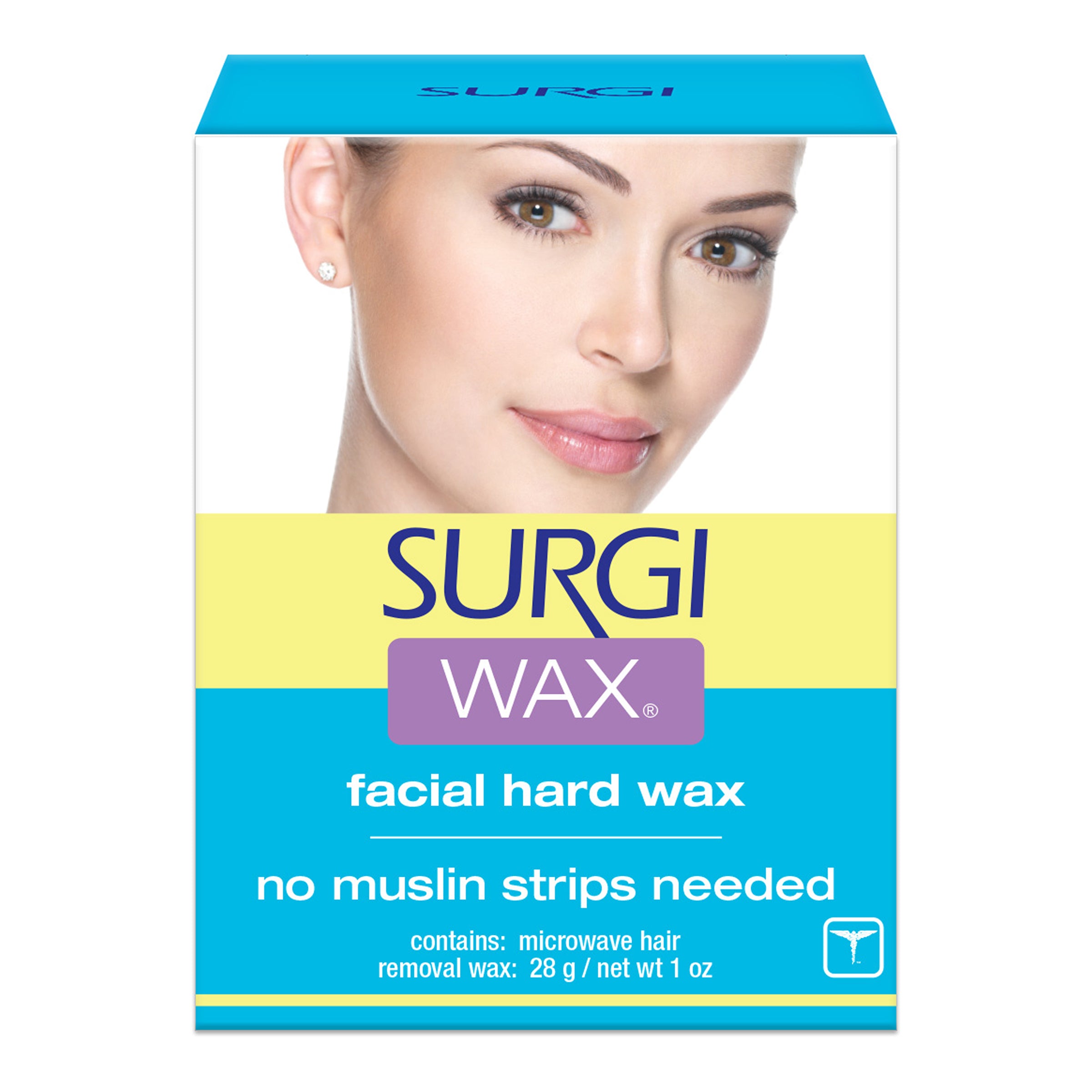 Surgi Wax facial hard wax packaging