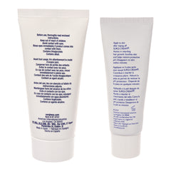 Two tubes of Surgi-Cream with text on a white background